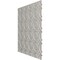 Ekena Millwork 19 5/8in. W x 19 5/8in. H Abstract EnduraWall Decorative 3D Wall Panel Covers 2.67 Sq. Ft. WP20X20ASGBW - alternate 5